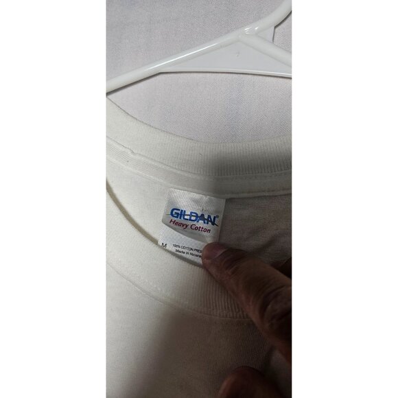 "Welcome To The Club" Golf Episode Gildan Cotton White T-Shirt Men's Medium - Picture 2 of 3